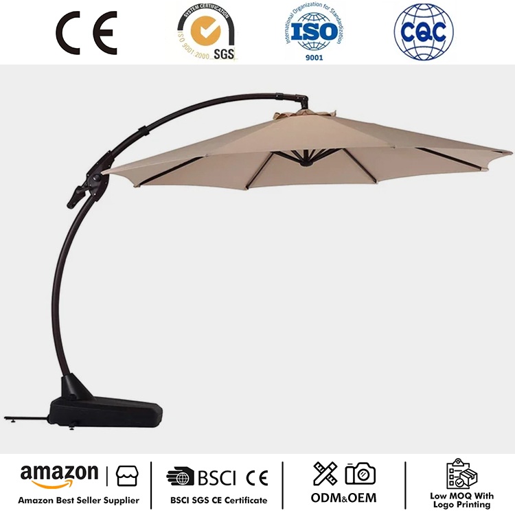 12 FT Curvy Patio Cantilever Payung karo Base