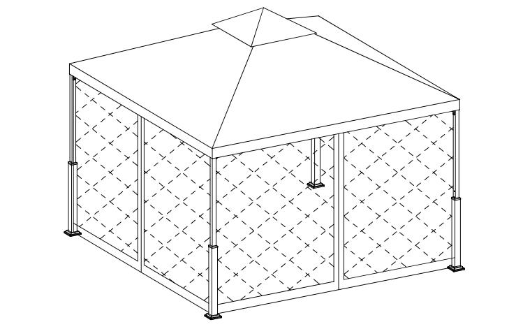 10X10Ft Patio Garden Gazebo Guide Instalasi