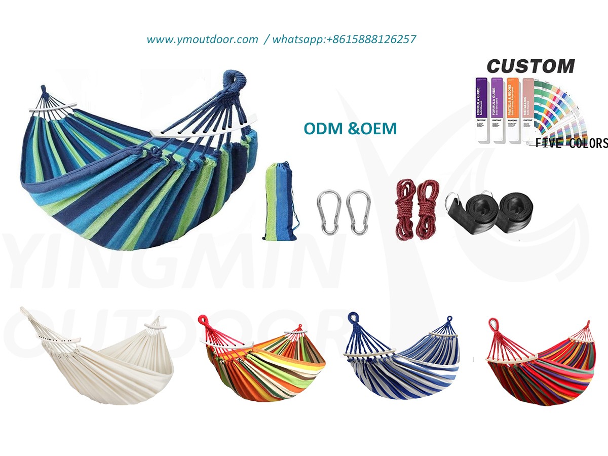 Kepiye carane njaluk hammock katun sing dikarepake kanthi bar spreader?