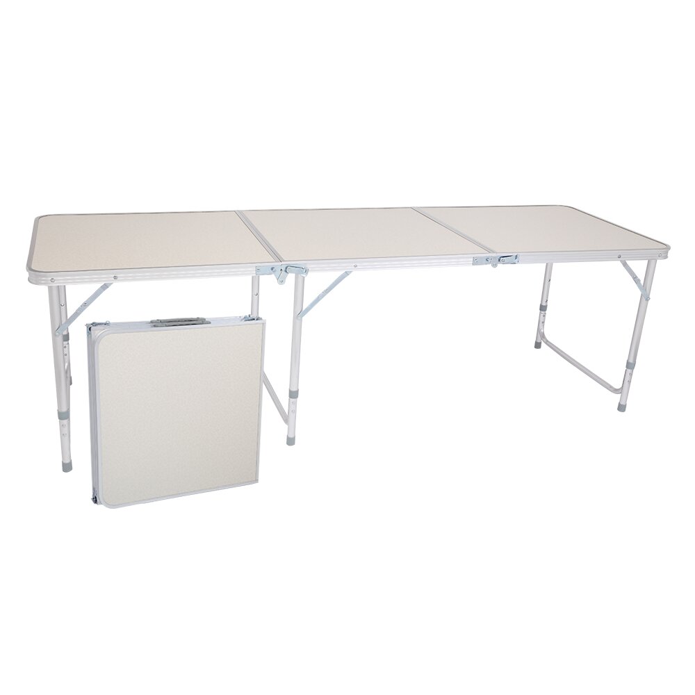 8 Kaki Aluminium Camping Folding Table
