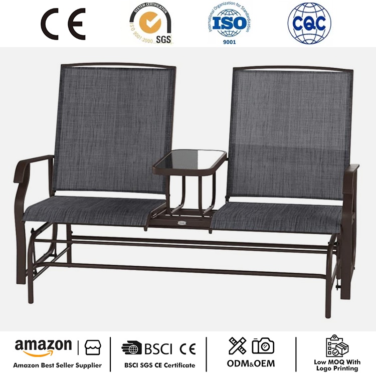 Double-Seat Glider Bench karo Tabel tengah