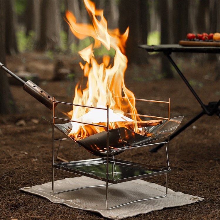 Multi-Fungsi Lipat Bonfire Stand