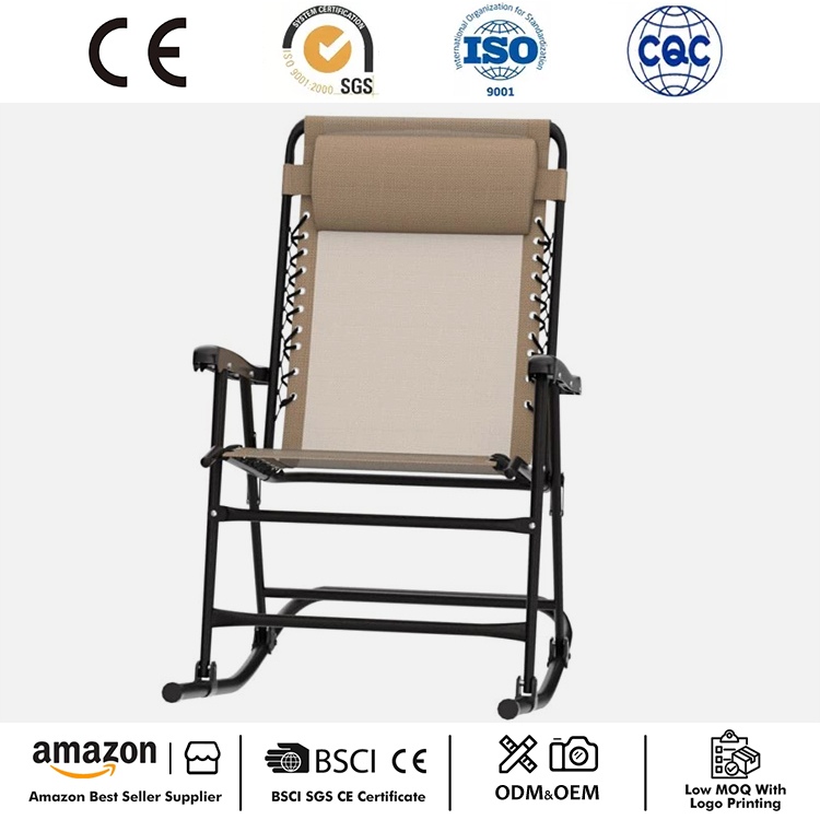 Outdoor Zero Gravity Folding Lounge Rocker karo Bantal