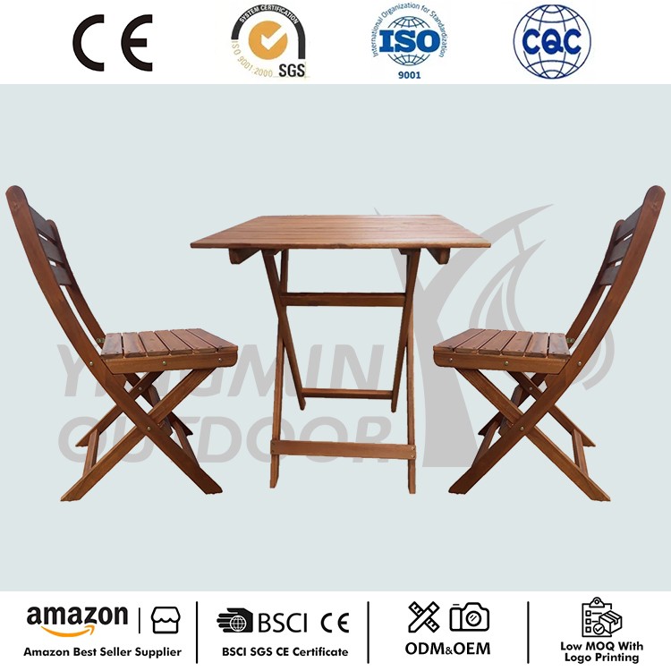 Patio Premium Hardwood 3 Piece Bistro Set