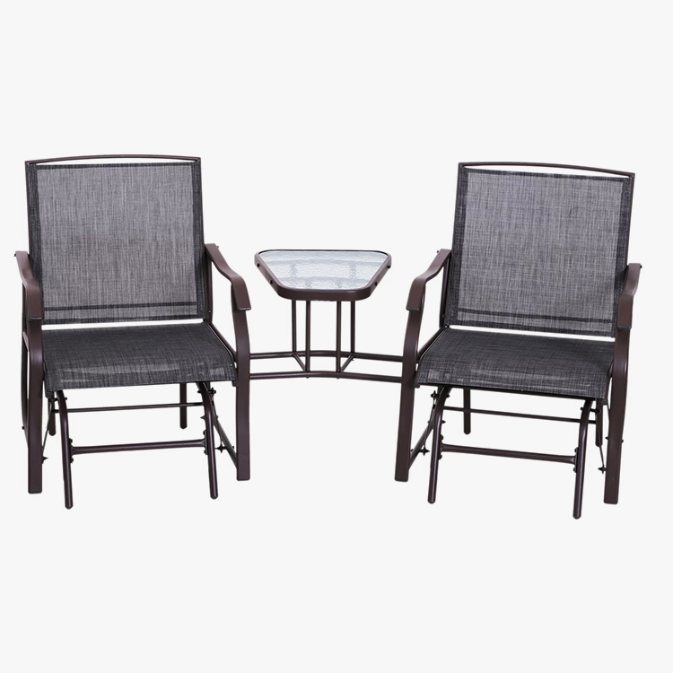2 Wong Outdoor Glider Kursi Rocker