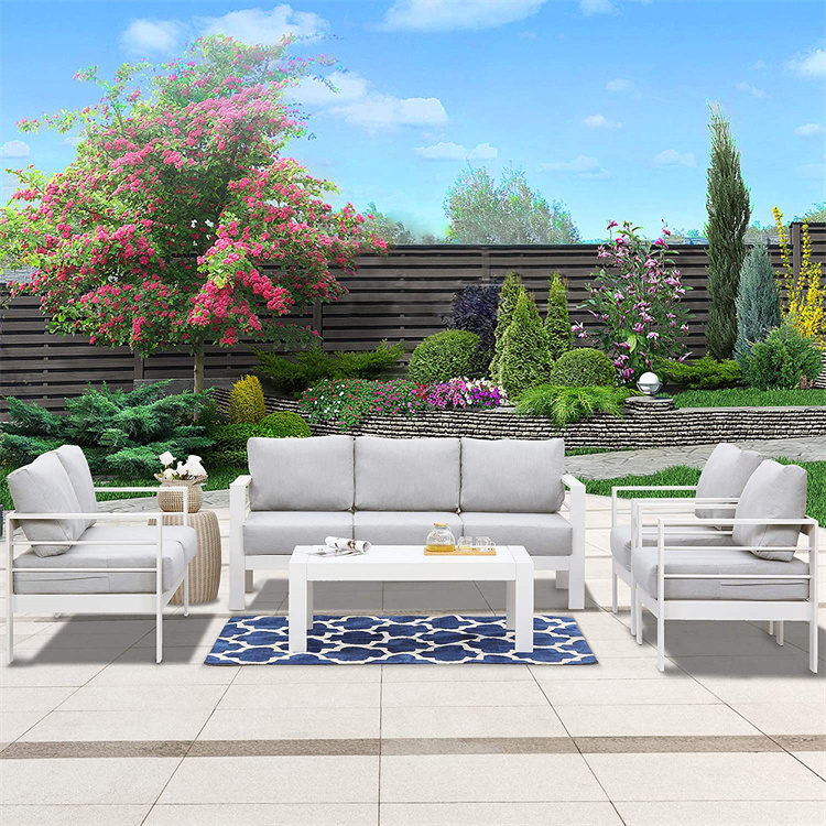 5-Pcs Set Aluminium Patio Chat Set