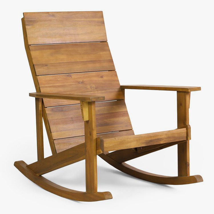 Kursi Goyang Adirondack Kayu Solid