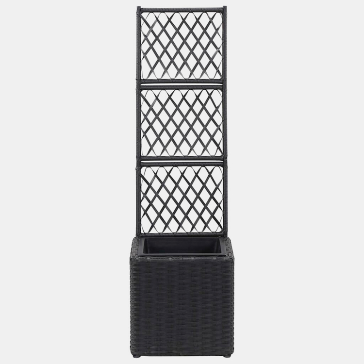 Amben Taman Ngangkat karo Kothak Planter Trellis